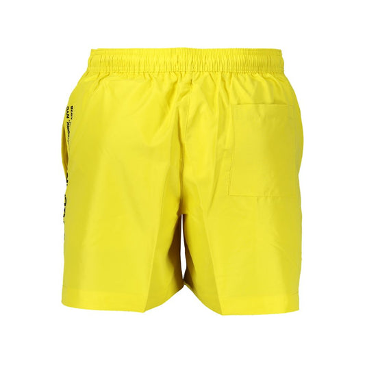 Yellow Polyester Swimwear