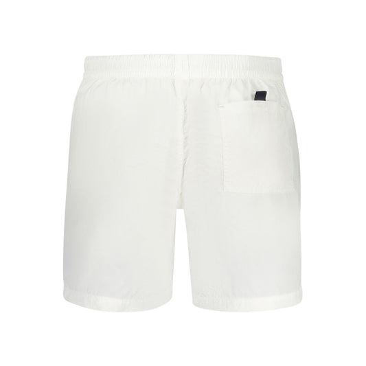 White Polyamide Men's Swim Boxer