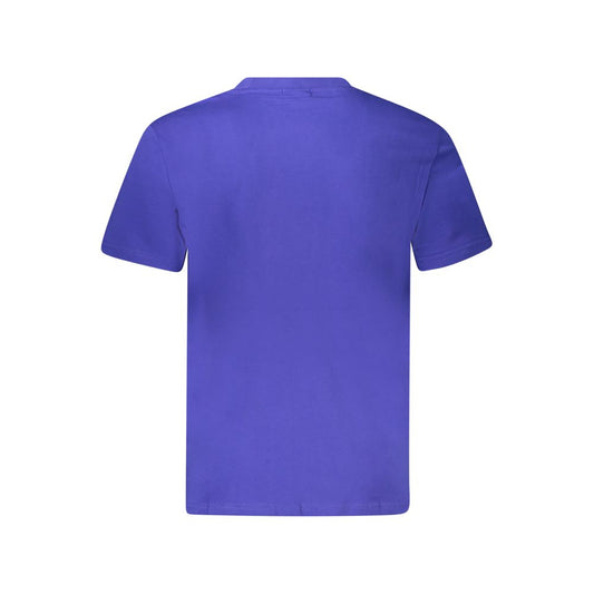 Blue Cotton Men's T-Shirt