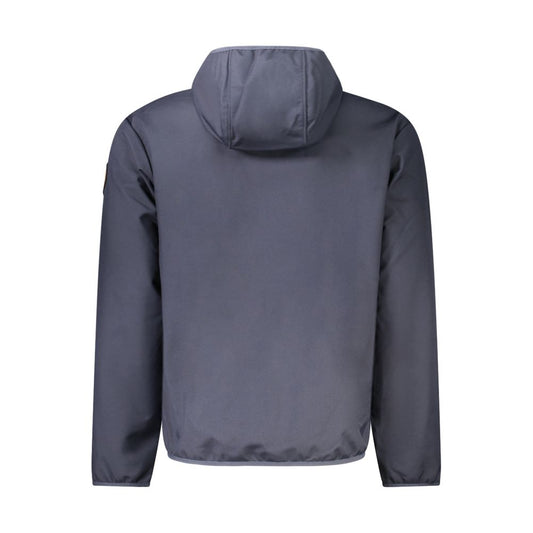 Blu Polyester Men's Jacket