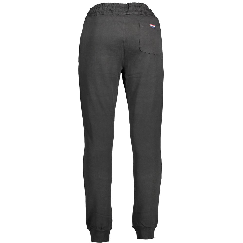 Black Cotton Mens Trousers