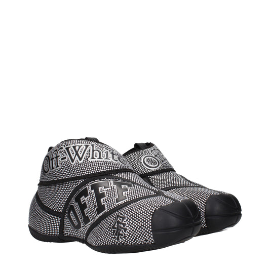 Black Cotton Sneakers