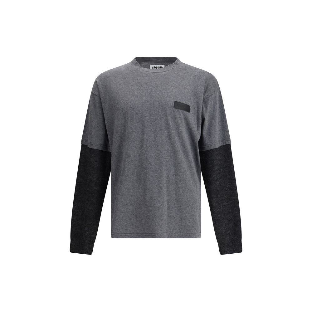 Trauma long sleeve in contrast T-shirt