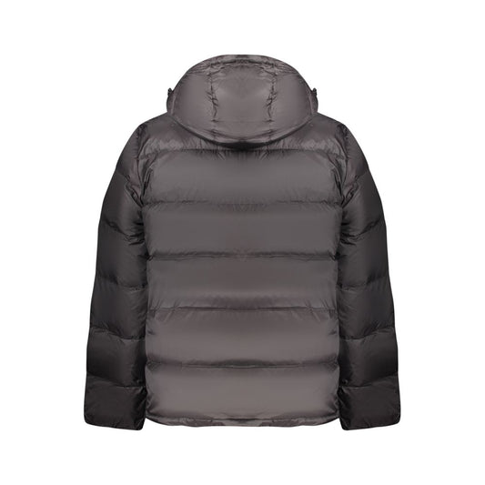 Black Polyamide Men Jacket