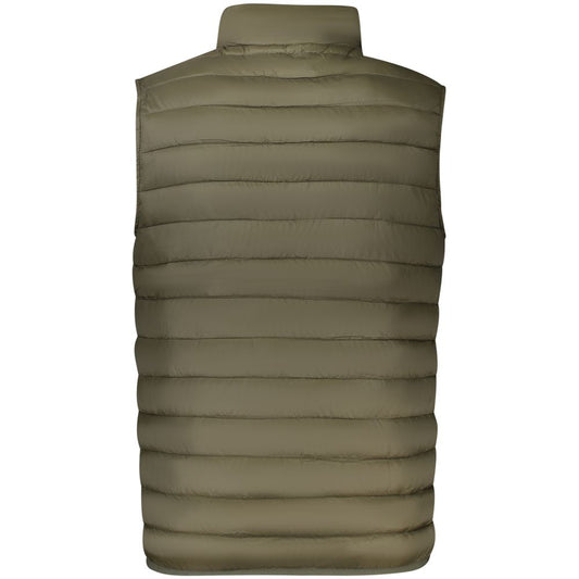 Green Polyester Men Jacket