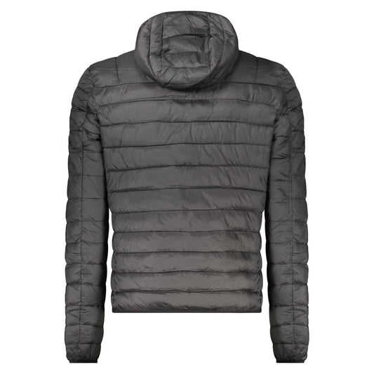 Black Polyester Men's Jacket