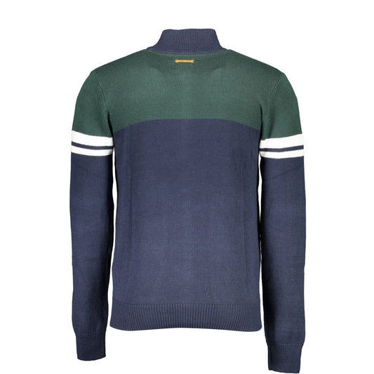 Blue Cotton Men's Cardigan