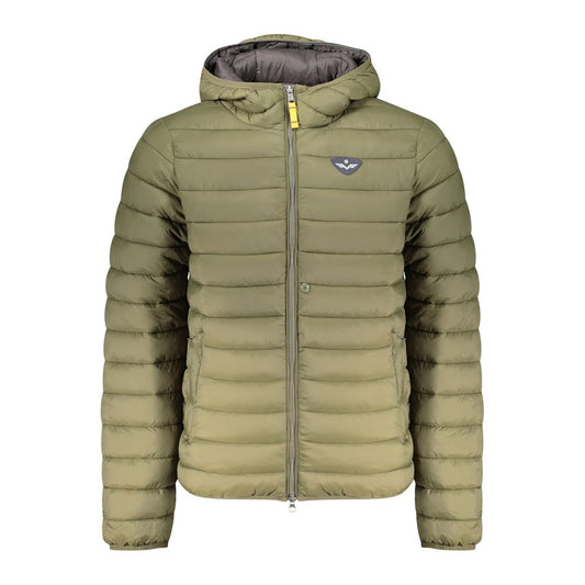 Green Polyamide Men Jacket