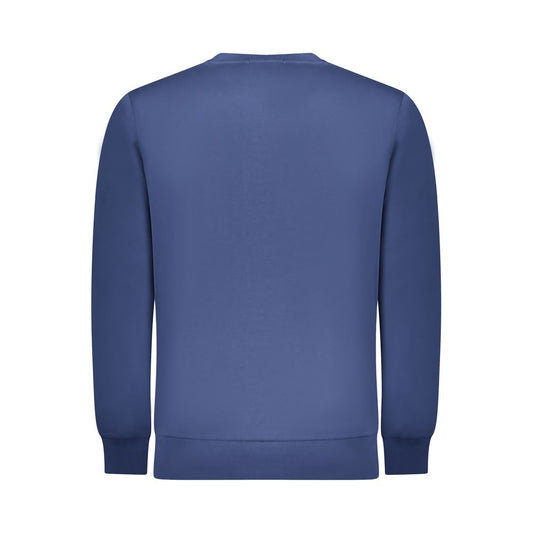 Blue Cotton Men Sweatshirt