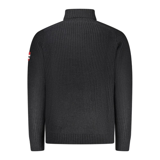 Blue Wool Men Sweater