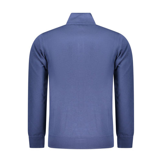 Blue Cotton Men Sweater