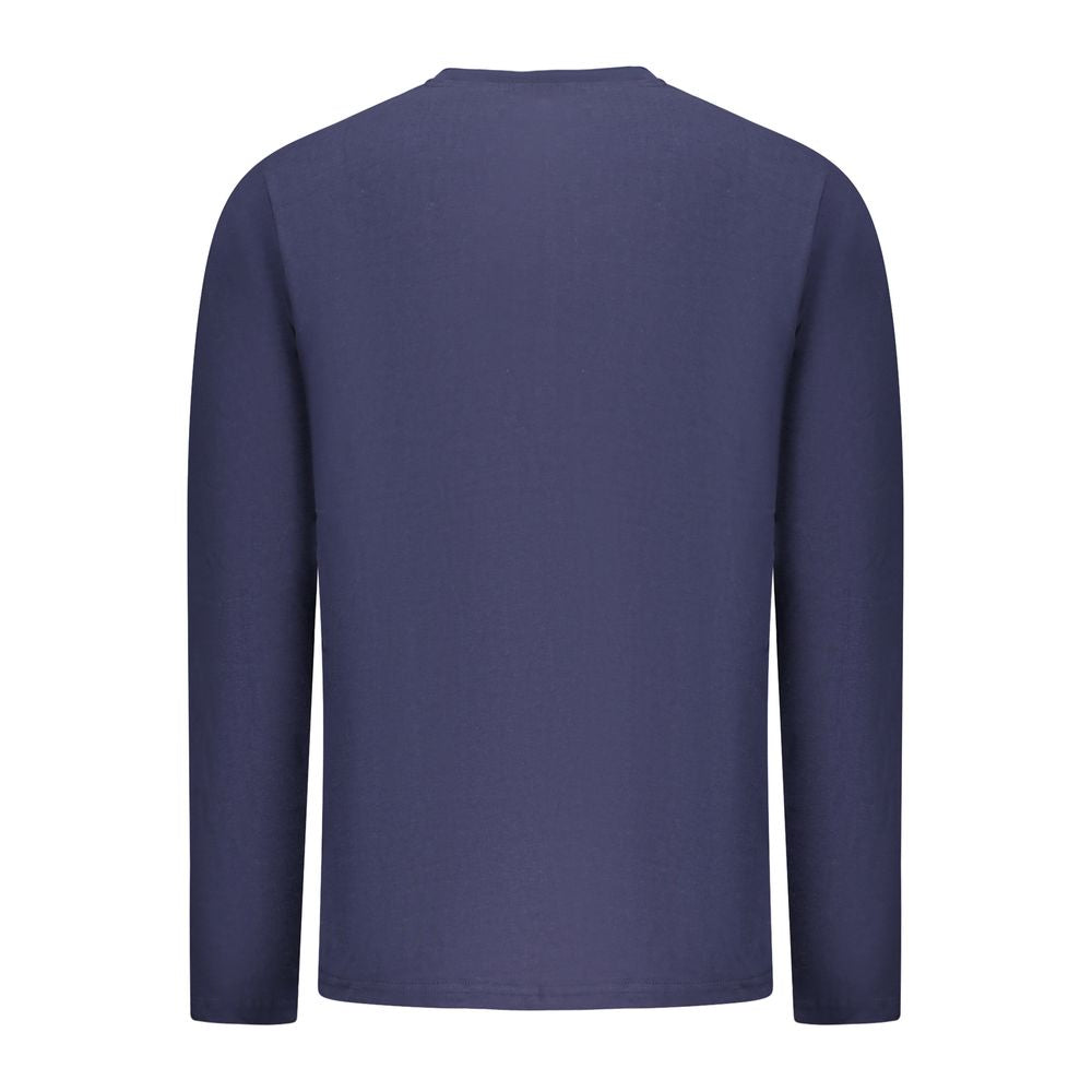 Blue Cotton Men's T-Shirt