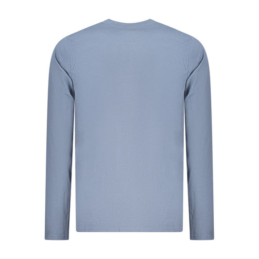 Blue Cotton Men T-Shirt