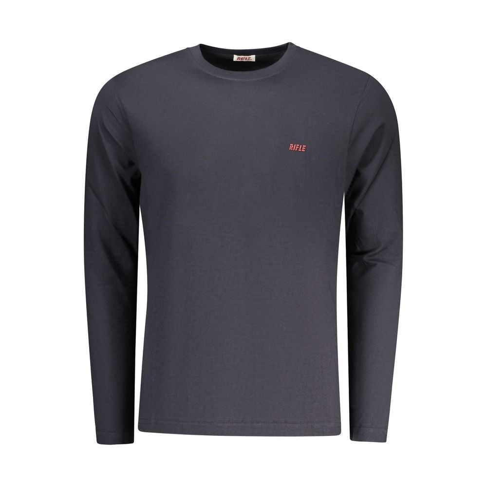 Blue Cotton Men T-Shirt