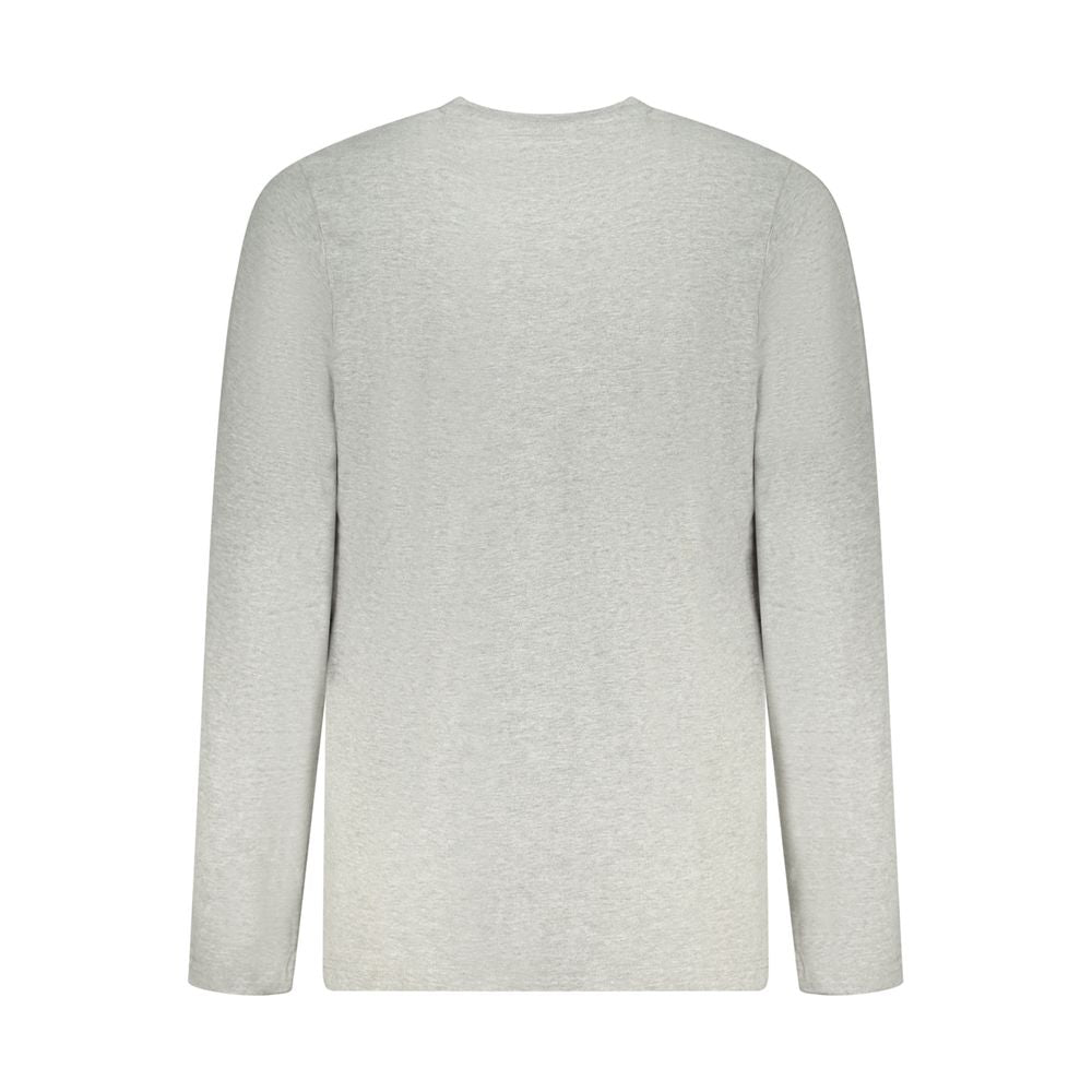 Gray Cotton Men T-Shirt