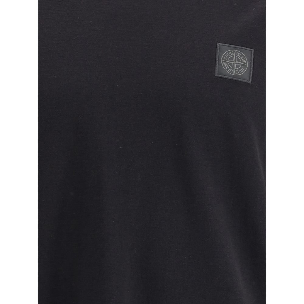 Black Cotton T-Shirt