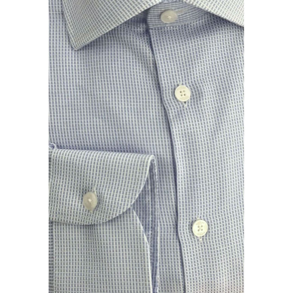 Light Blue Cotton Men Shirt