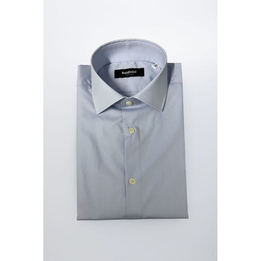 Light Blue Cotton Men Shirt