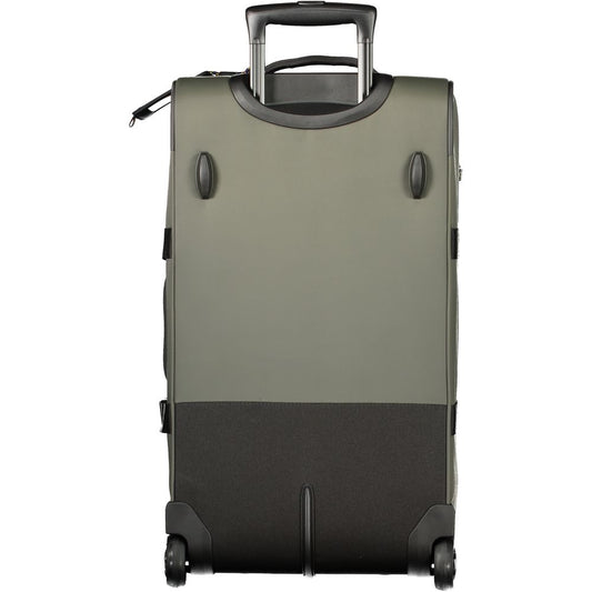 Green Polyamide Unisex Travel Luggage
