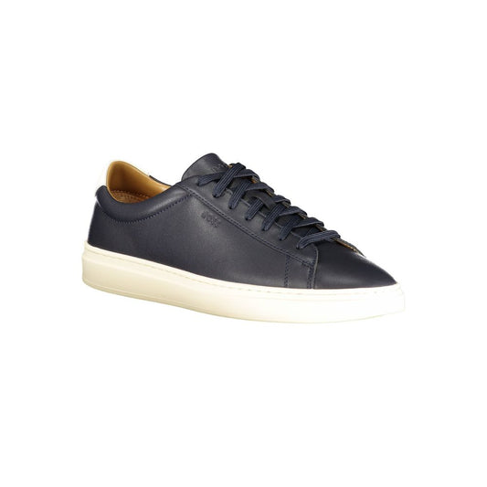 Blue Leather Men Sneaker