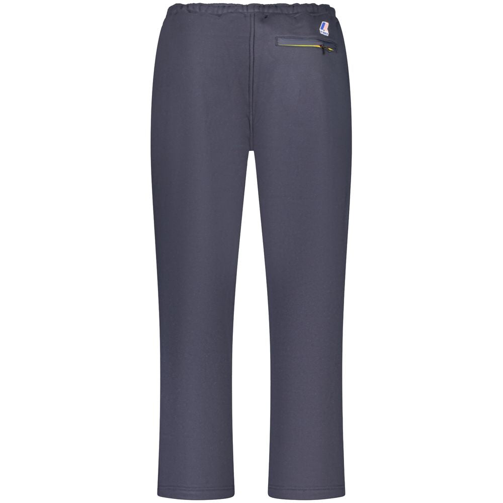 Blue Cotton Men Trouser