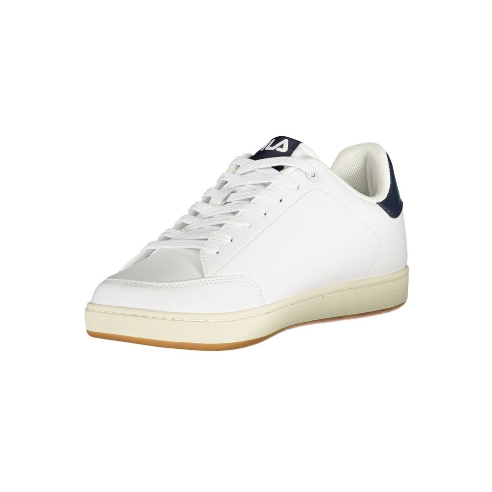 White Polyester Sneaker