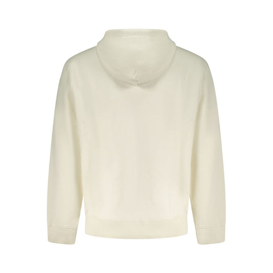 White Cotton Men's Hoodie