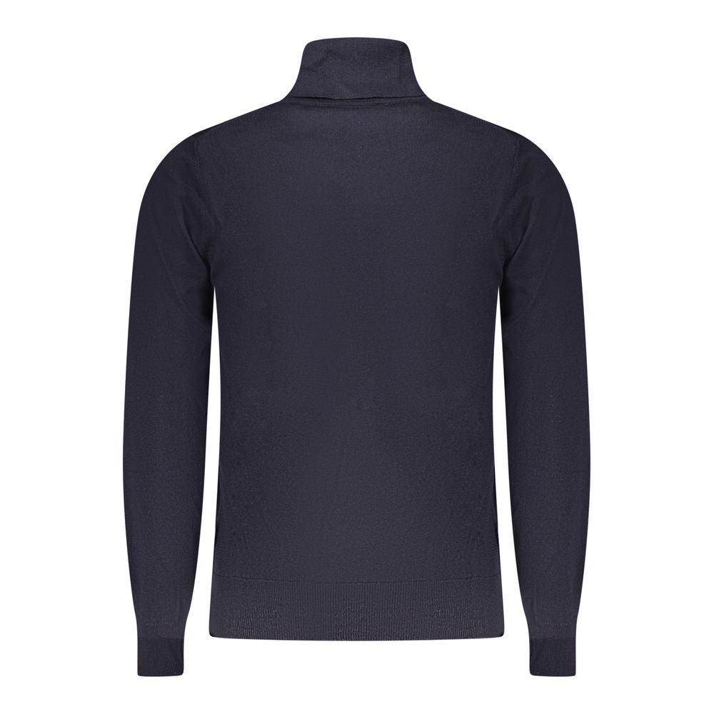 Blue Wool Men Sweater