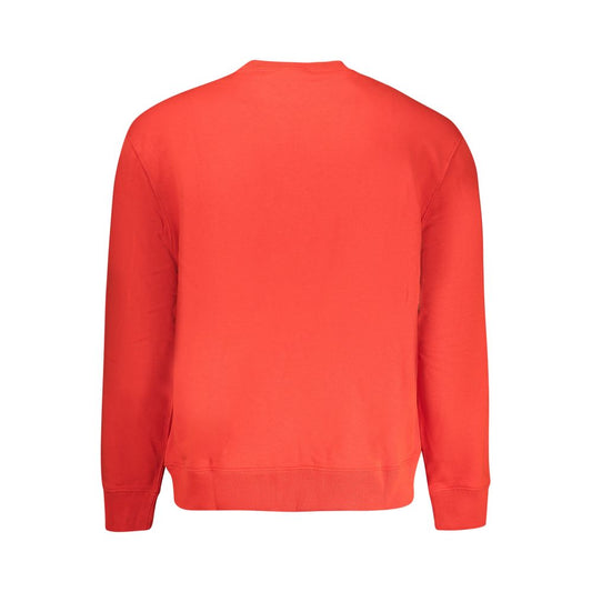 Red Cotton Men Sweater