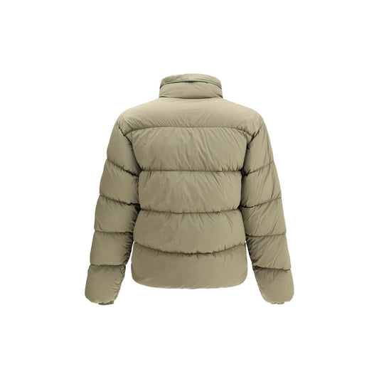 Green Polyamide Full-Length Jacket