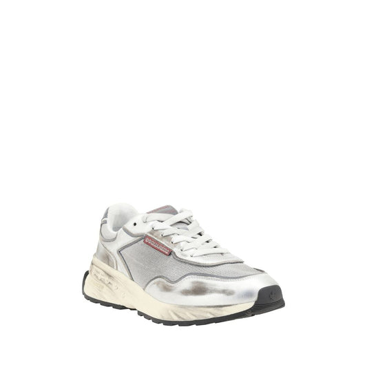White Calf Leather Bos Taurus Athletic Sneakers