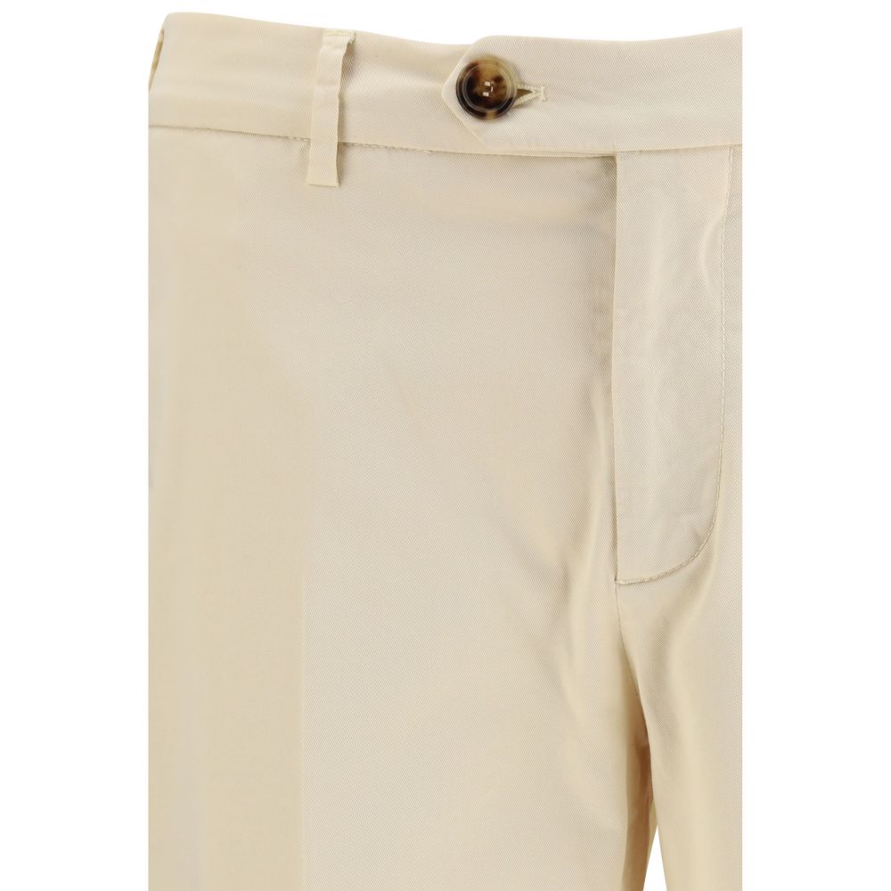 Cream Cotton Pants