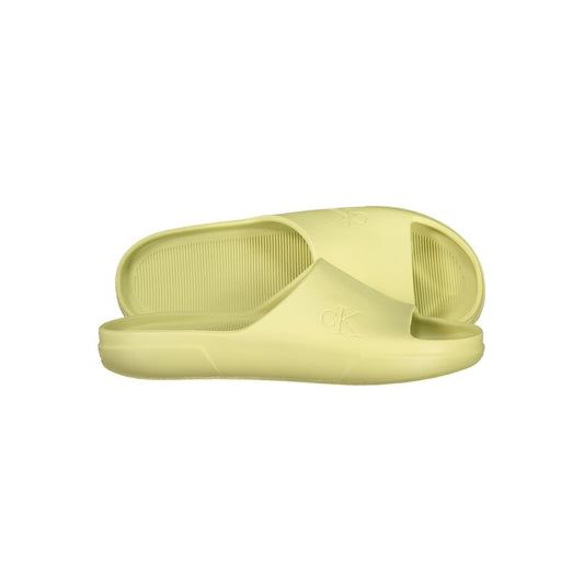 Yellow Polyurethane Men Slipper