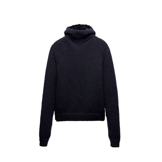 Blue Wool Turtleneck