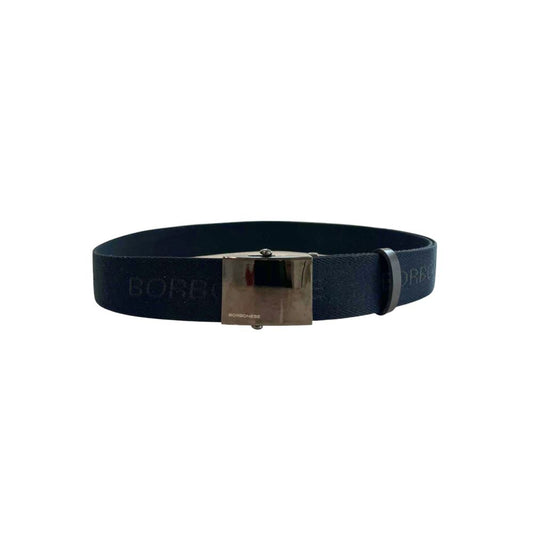 Black Polyester Men's Belt