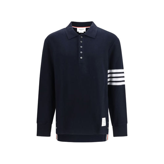 Blue Cotton Polo Shirt