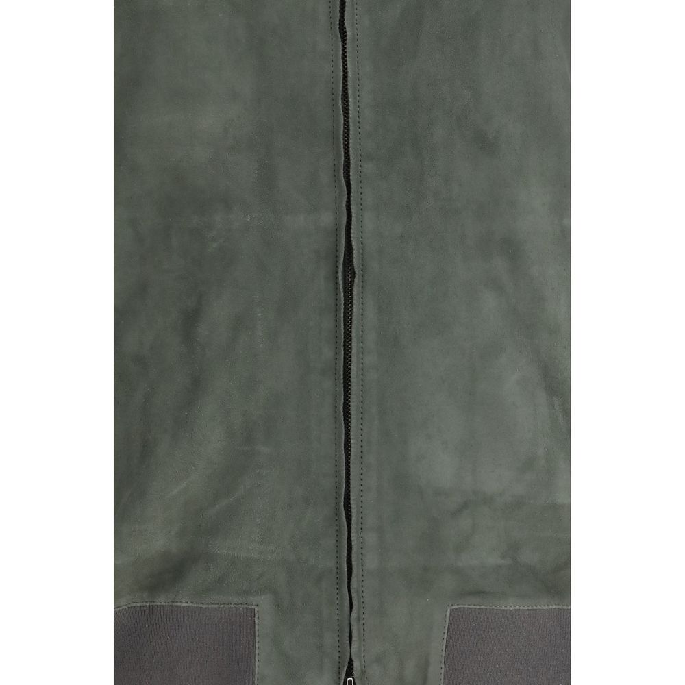 Bicolor Calf Leather Bos Taurus Bomber