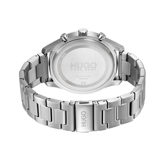 Gray Stainless Steel Dress Watch