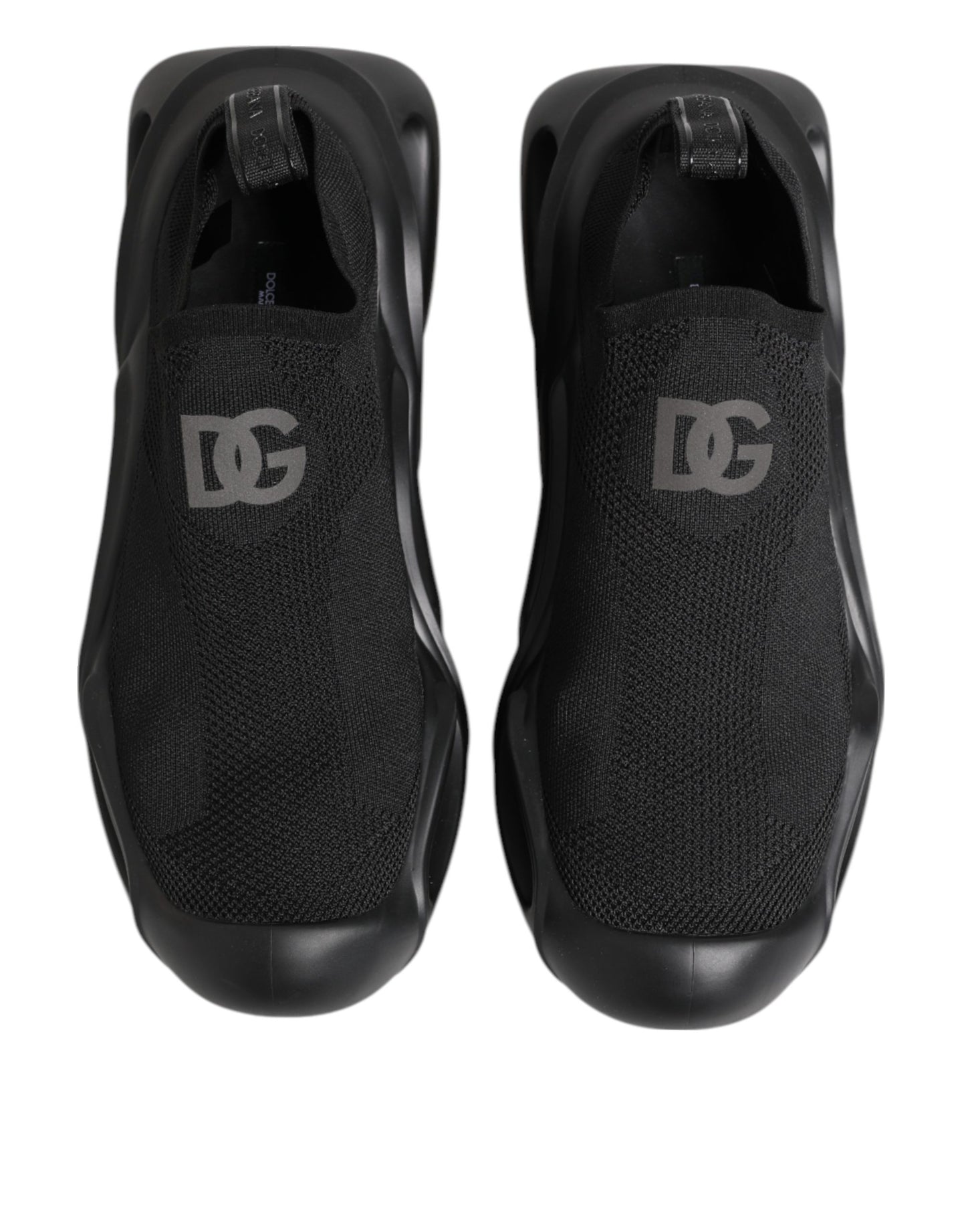 Black Slip On Wave Low Top Sneakers Shoes