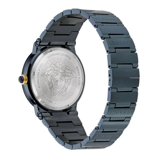 Blue Stainless Steel Dress Watch