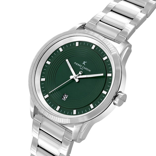 Gray Stainless Steel Dress Watch