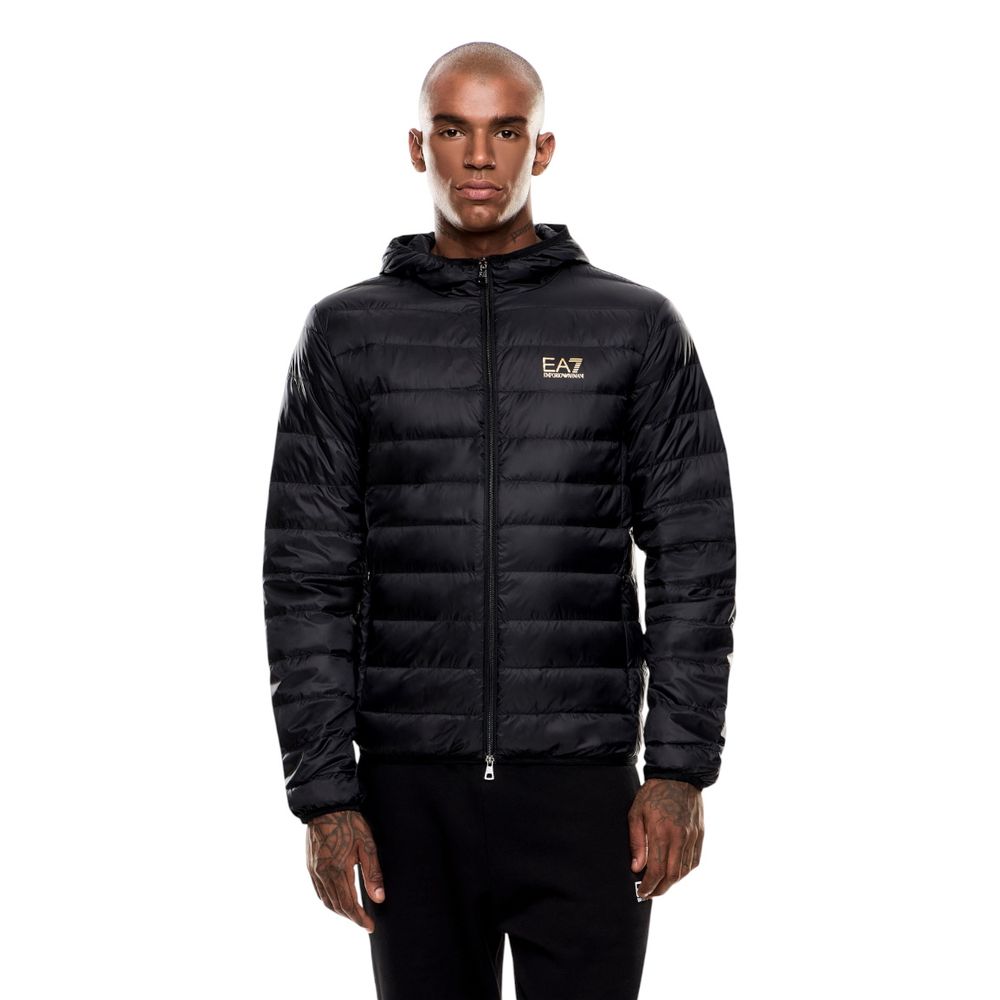 Bicolor Polyamide Full-Length Jacket