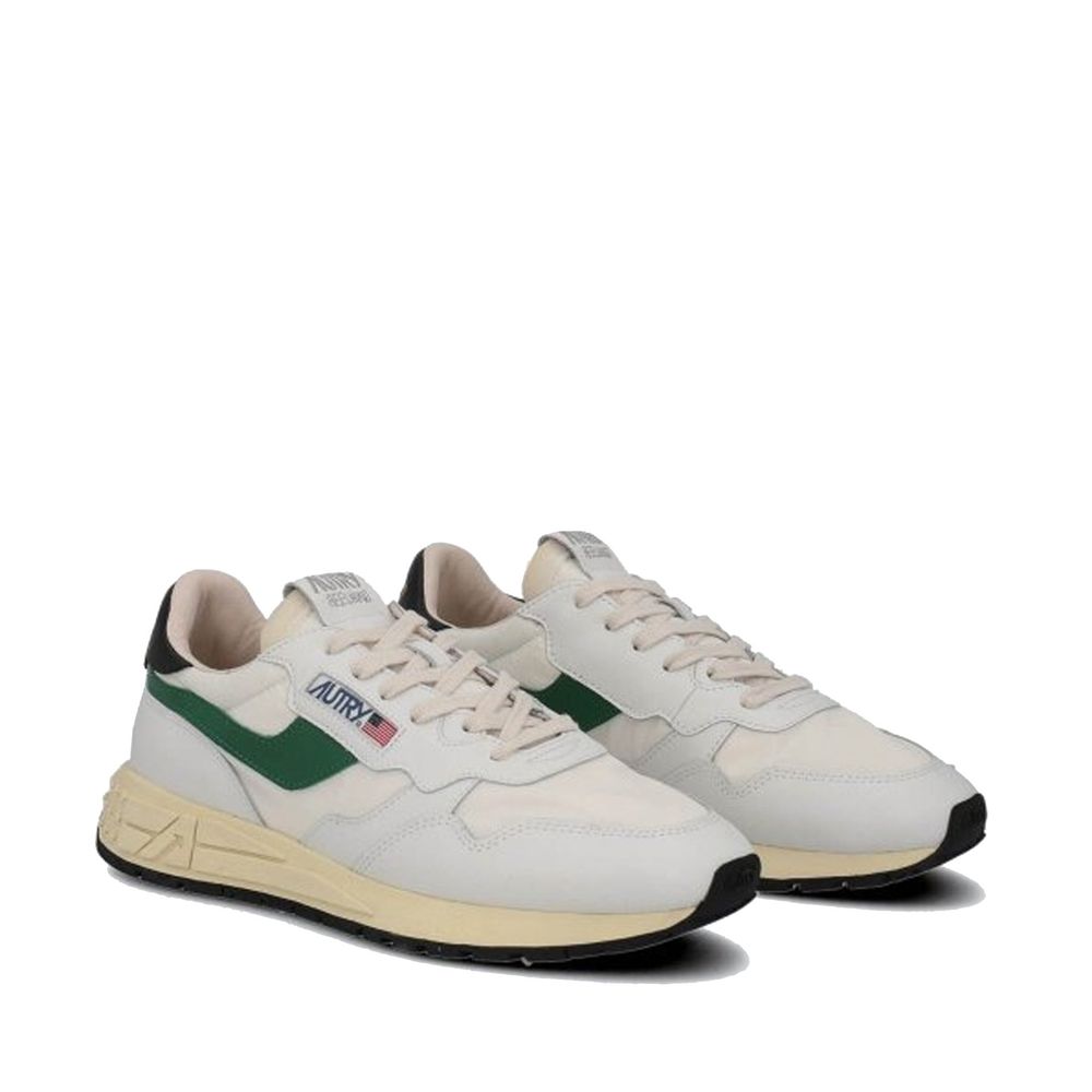 White Leather Athletic Sneakers