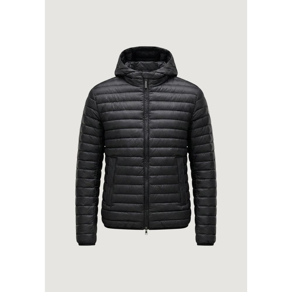 Black Polyamide Full-Length Jacket