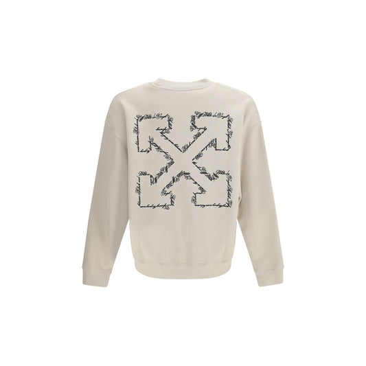 Beige Cotton Sweatshirt