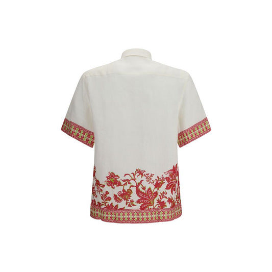Multicolor Linen Shortsleeve Shirt