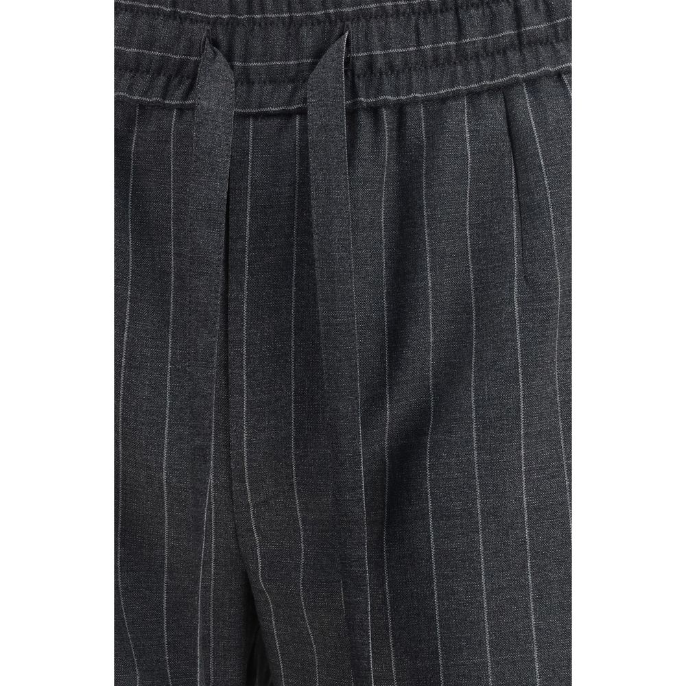 Gray Wool Oves Aries Casual Pants