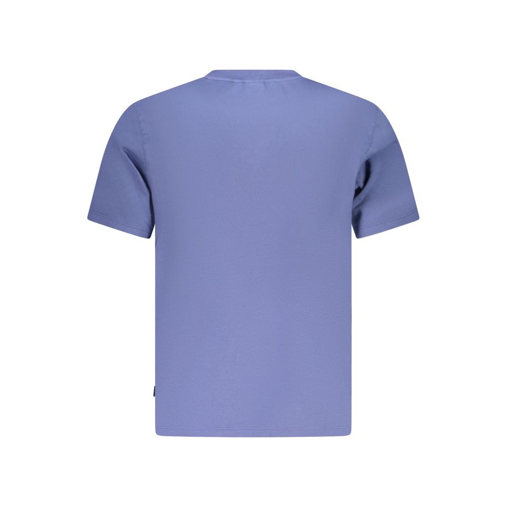 Blue Cotton Men's T-Shirt