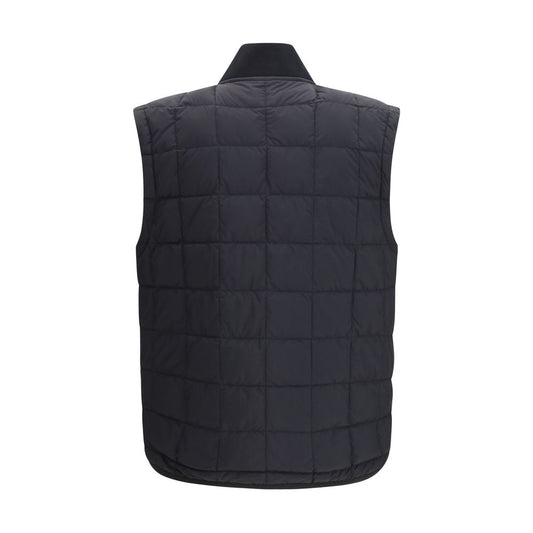 Black Nylon Sleeveless Jacket
