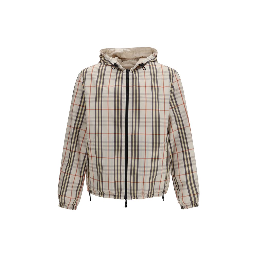 Beige Polyester Shell Jacket